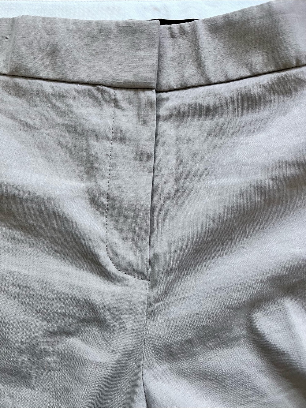 Elie Tahari Straight Leg Linen Pants Wide Ankle Length size 8 - Picture 7 of 7